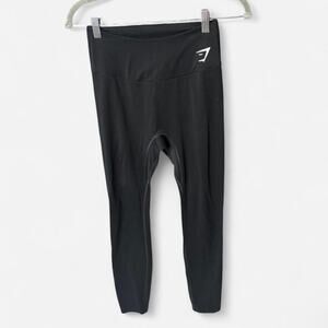 Gymshark Black High-Waist Leggings Size M Athletic Workout Pants